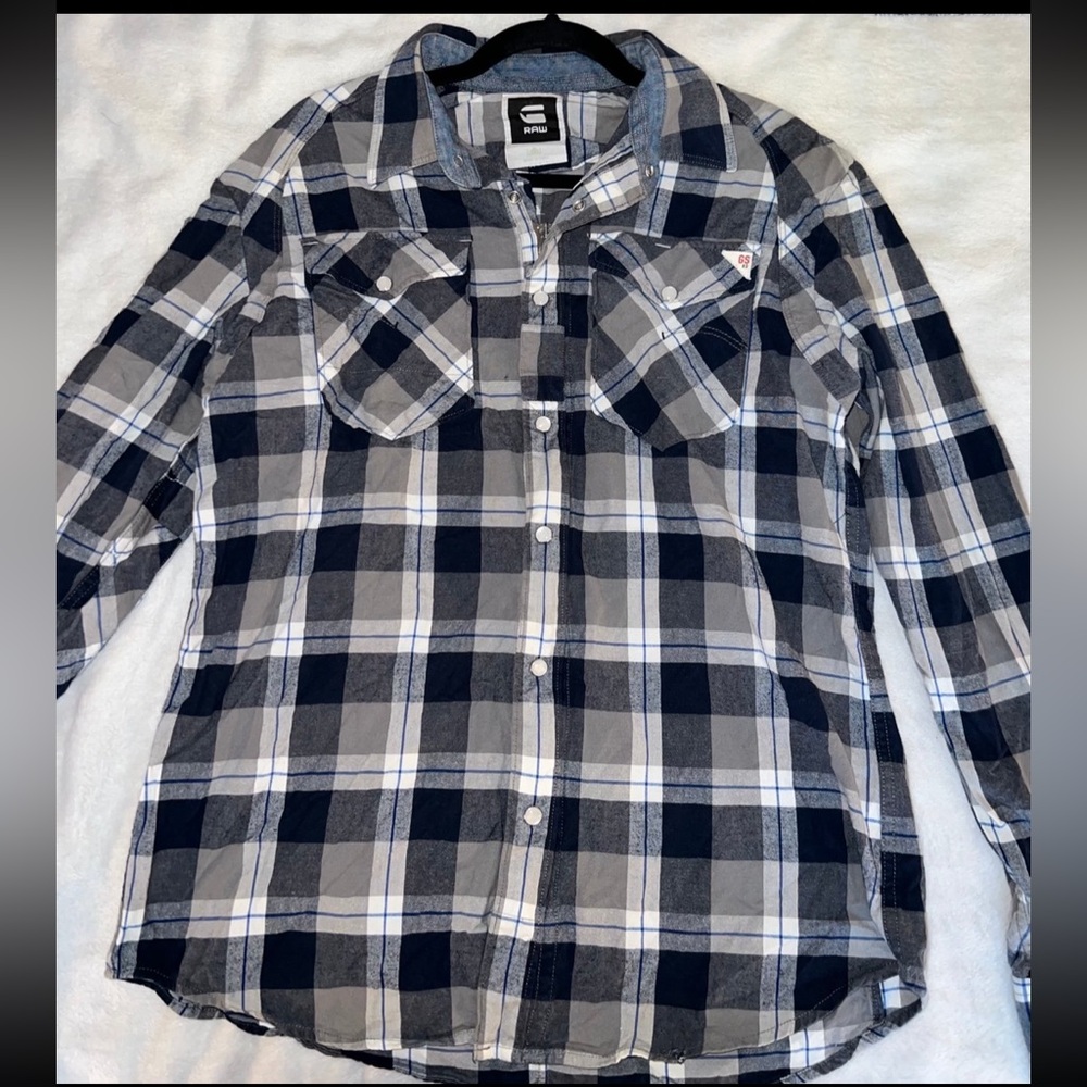G-Star Plaid Flannel Size L